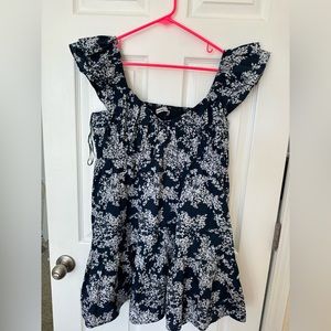 Abercrombie & Fitch Navy and White Floral Dress
